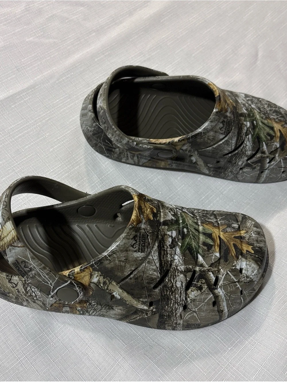 Kids Camo Water Clog - Gray/Green/Brown